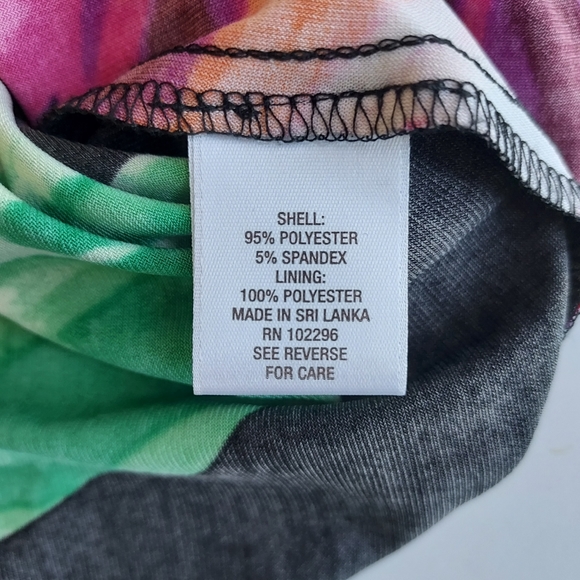 Gorgeous Ladies 8 db Established 1962 Square Neck Sleeveless Fitted Floral Dress - Picture 5 of 11